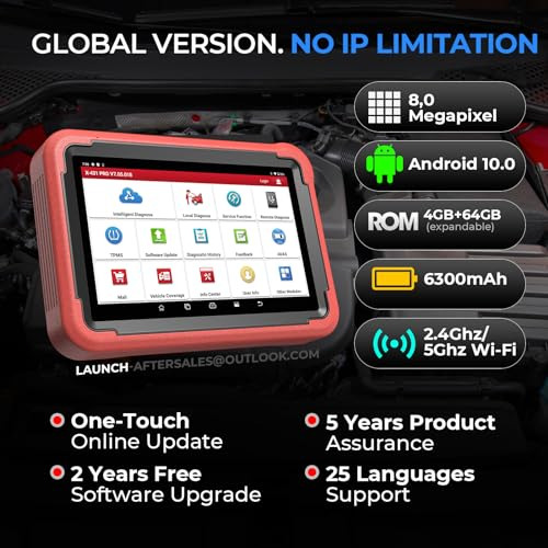 Launch X431 Pros V+ 5.0 Escáner Bidireccional Con Conector