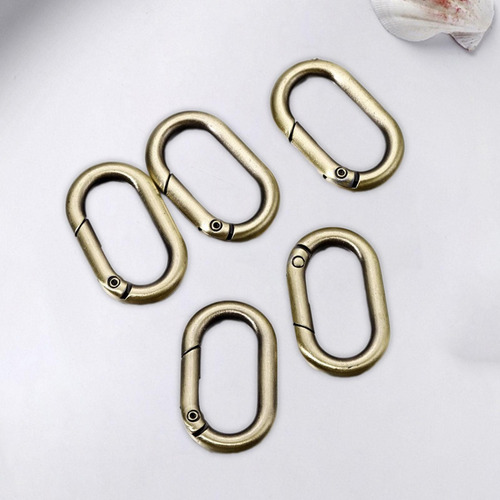 4 X 5 Uds Anillos Ovalados De Resorte Ganchos De Resorte