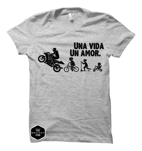 Remera Unisex Motoquera - Honda Yamaha Suzuki Kawasaki Frase