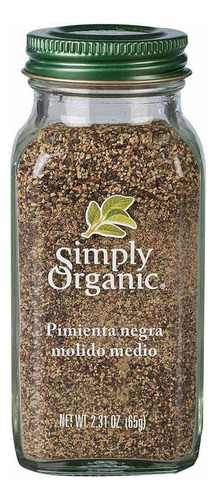 Pimienta Simply Organic Molido Medio 65g