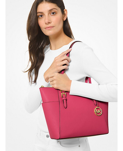 Tote Michael Kors Fucsia Rosa Lisa Oro Rosa