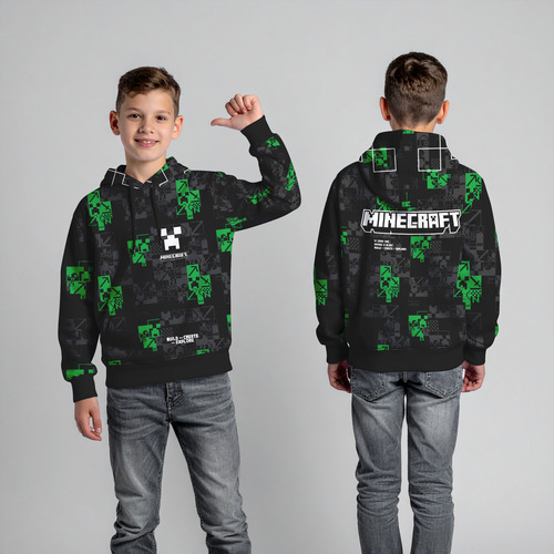 Sudadera Minecraft 2025 Pelicula Videojuego Infantil Unisex