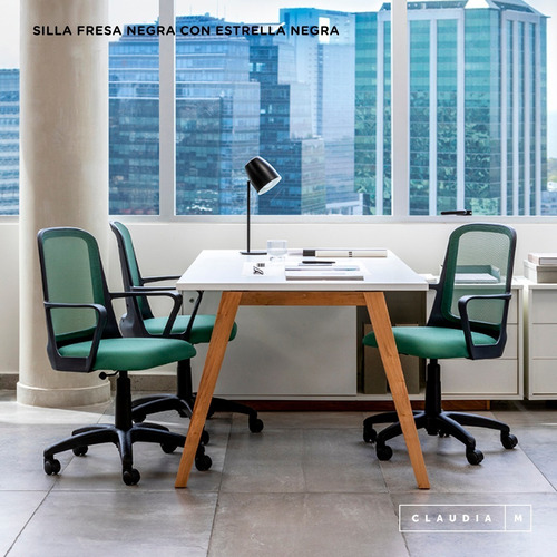 Silla Ejecutiva Fresa Negra Sillon Oficina Escritorio Pc