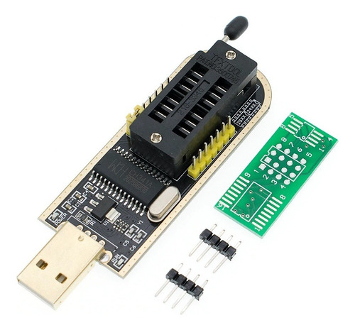 Gravador Eeprom Bios Ch341a + Pinça + Adaptador Soic8 + 1.8v