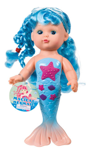 Muñeca Sirena Para Baño 9  (colores Surtidos)