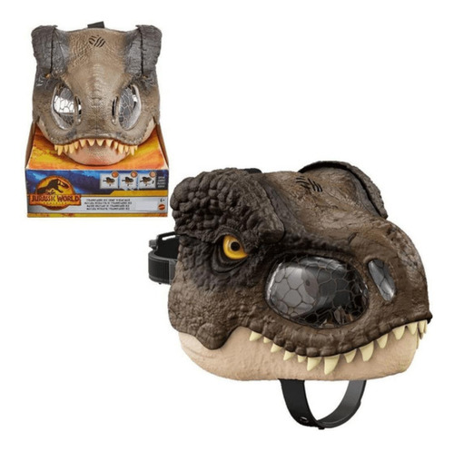 Máscara Morde E Ruge T-rex Jurassic World 6+ Gwd71 Mattel