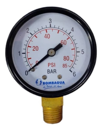 Manómetro Hidroneumatico Para Bomba De Agua De 0-85 Psi