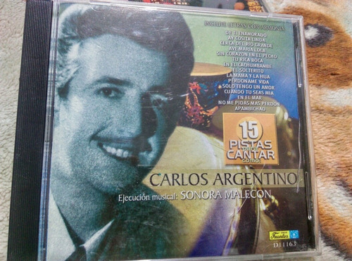 Cd 15 Pistas Para Cantar- Carlos Argentino.   Ljp