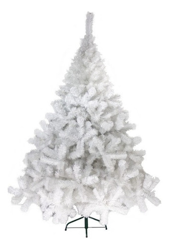 Arbol De Navidad Blanco Montañes Deluxe 1,50mts Pie Metal