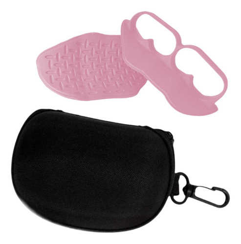 1 Par De Agarres De Levantamiento De Pesas Guantes De Rosa