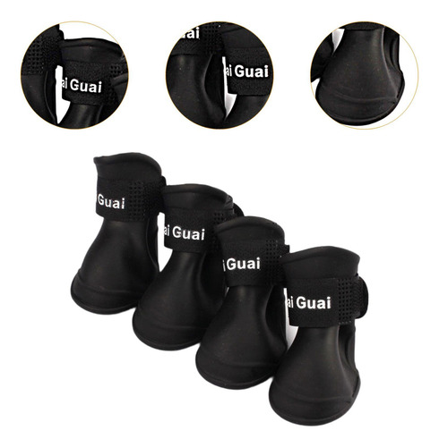 2 X 4x Zapatos Para Perros, Botas Para Perros, Botines M