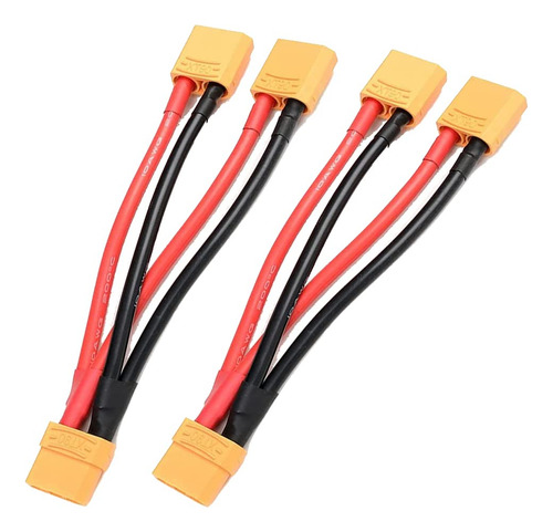 Pack De Conectores Paralelos Xt90 De 2 Machos Y 1 Hembra Par