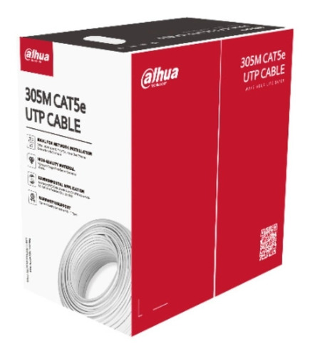 Bobina Cable Utp Cat5e Dahua 305m  Blanco Dh-pfm920i-5eu /vc