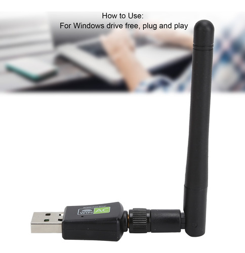 Wifi Usb Adaptador Para Conexión Estable Y Rápida 600mbps