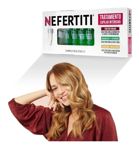 Ampolletas Para Cabello Seco Aceite De Aguacate Nefertiti