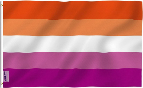 Bandera Lesbain Puesta De Sol Orgullo Lgbt 90x150cm