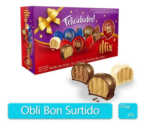 Chocolates Obli Bon 15 Unidades Surtidas - Kg a $4