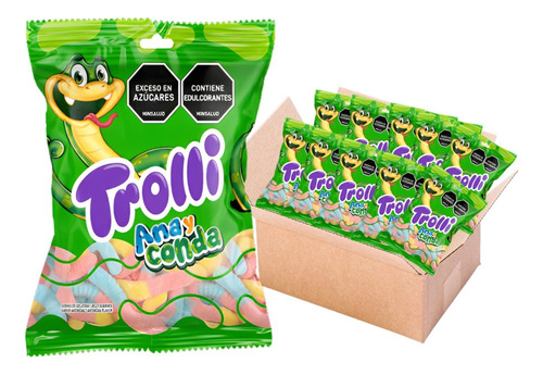 Dulces Gomitas Anayconda Trolli X12uds