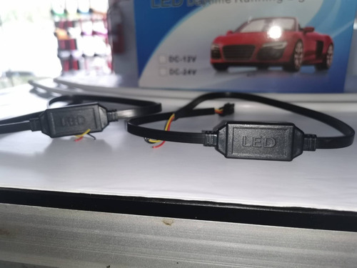 Tira Led Flexible Moldeable Doble Función-blanco Ámbar 60 Cm