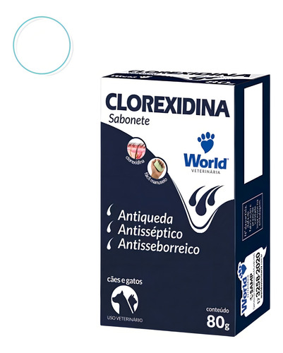 Kit 2 Shampoo + 2 Sabonete Clorexidina Wolrd Antisséptico Fragrância Cães E Gatos