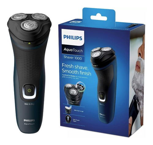 Imagen 1 de 8 de Máquina Afeitar Eléctrica Philips Barba Aquatouch 3d Hombre