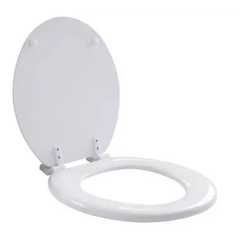 Baños > Asientos > Asiento inodoro universal blanco laqueado herraje nylon  Ferrum