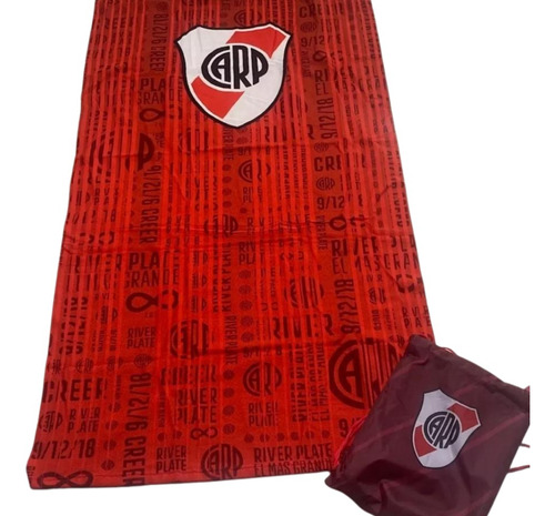 Toallon Playero River Plate Con Licencia Oficial Zona Norte