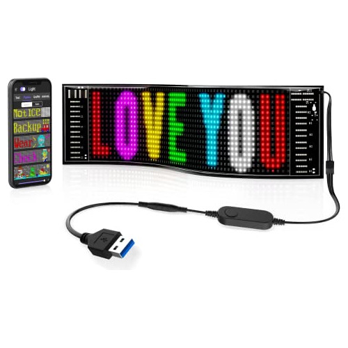 Letrero Led De Publicidad Desplazamiento Usb 5v Bluetooth