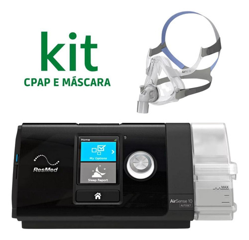 Kit Cpap S10 Airsense Autoset + Mascara Facial Airfit F10