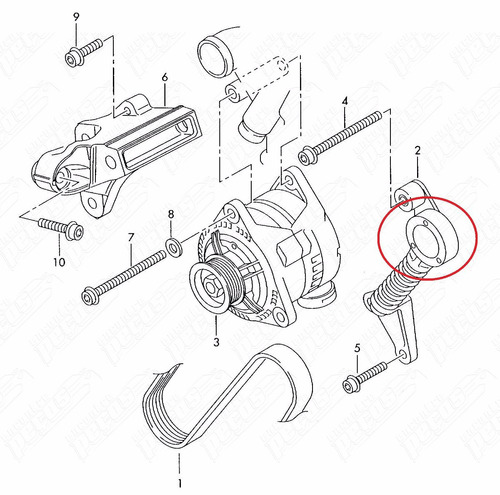 Polia Da Correia Alternador Audi A8 3.0 2003-2006 Original