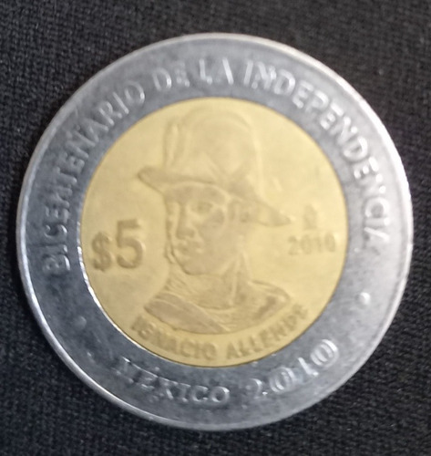 Moneda De 5 Pesos Ignición Allende