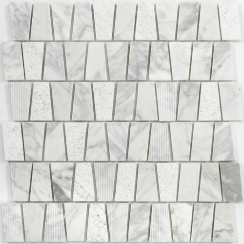 Mosaico Carrara Mix Polygon 30x30 Cm