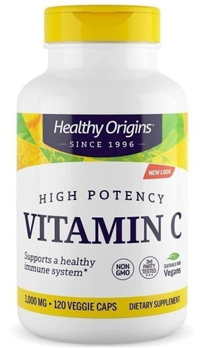 Vitamina C Healthy Origins 1.000mg 120 Caps