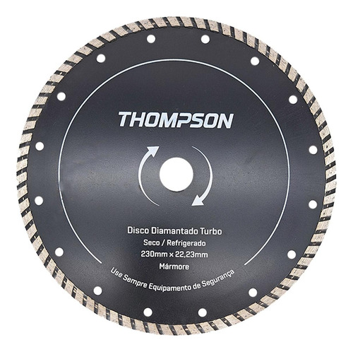 Disco Diamantado Thompson Turbo Seco / Refrigerado 230mm X 2