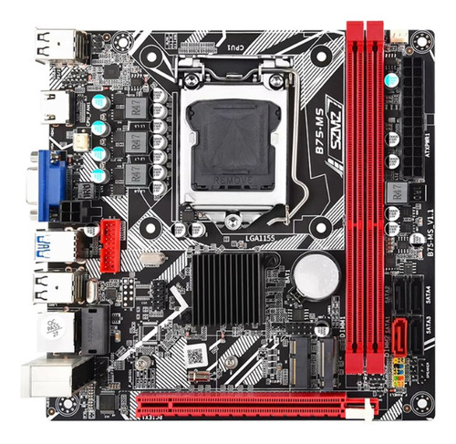 Placa-mãe B75 Lga 1155 Wi-fi Integrado Ideal Intel I3/i5/i7 Marrom-escuro