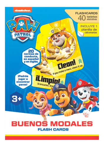 Novelty - Flashcards Paw Patrol Buenos Modales