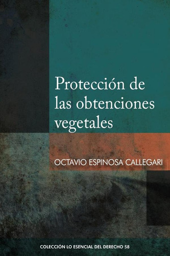 Protección De Las Obtenciones Vegetales, De Octavio Espinoza Callegari. Editorial Fondo De La Pucp, Tapa Blanda, Edición 1 En Español, 2021