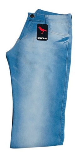 Imagem 1 de 1 de Calça Jeans Masculina Plus Size Slim / Grande Elastano