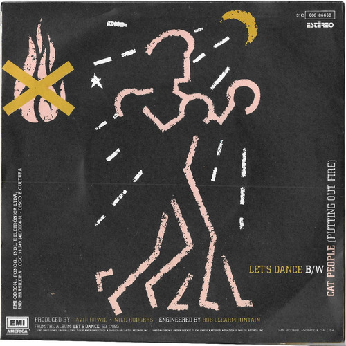 Compacto - David Bowie - Let's Dance / Cat People (Usado)