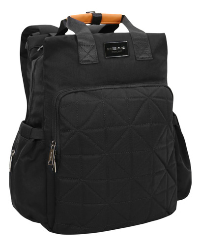 Mochila Pañalera Maternal New Bloom Negra Head