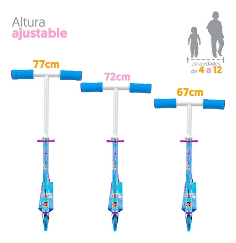Scooter Plegable Disney Frozen Apache Altura Ajustable
