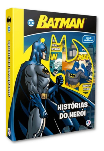 Kit 6 Minilivros Batman História De Herói Azul - 0 A 3 Anos