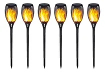 Comprar 6  Luzes Solares De Chama De Jardim, Luzes Decorativas 2025