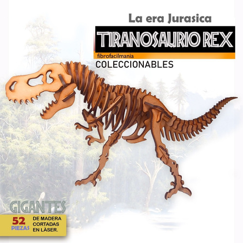 Dinosaurio P/armar 3d En Fibro Fácil Tiranosaurio-rex | MercadoLibre Dinosaurio P/armar 3d En Fibro Fácil Tiranosaurio-rex | MercadoLibre