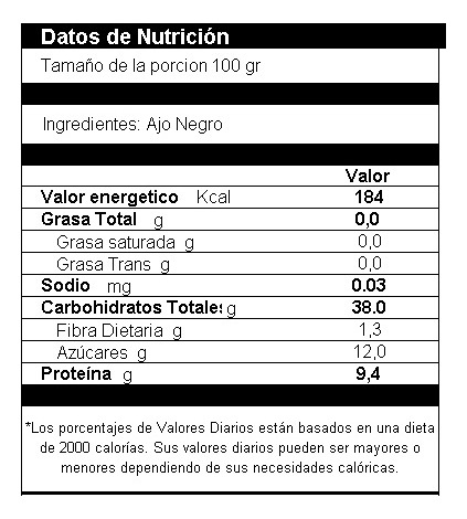 1 Kg Diente De Ajo Negro Deshidratado Excelente Calidad