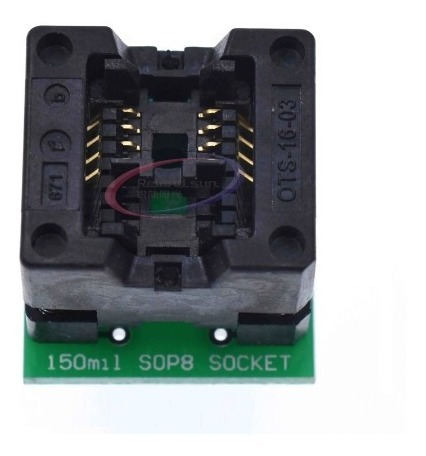 Imagem 4 de 4 de Adaptador Gravador Eprom 150mil 24xx Smd Soic8 Sop8 Ch341a