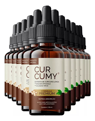 5x Curcumy Original - 30ml Cada Total 150ml Com Nota Fiscal