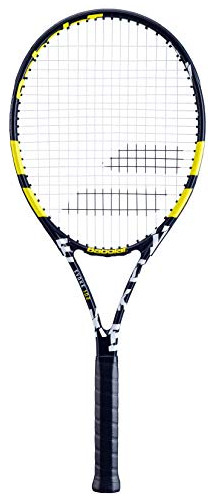 Babolat Evoke 105 Strung Tennis Racquet, Negro/amarillo (4 1