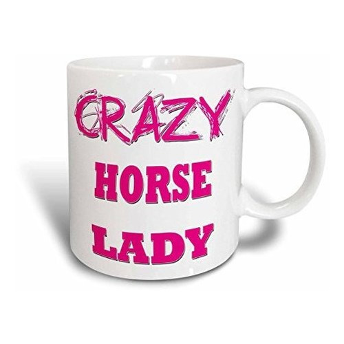 Mug_175116_2 Taza De Cerámica Crazy Horse Lady, 15 Onz...