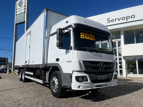 Mb Atego 2426 Ano 2021/21 - Mercedes Benz - Truck 6x2 - Baú